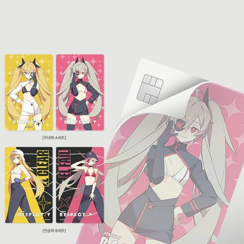 DJMAX RESPECT V X ANIPLUS - Transportation Card Sticker Set (Tic! Tac! Toe!)