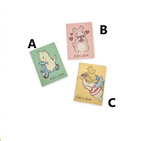 Cats and Soup X V-Square - Mini Notebook - V-SQUARE - Notebook - Harumio