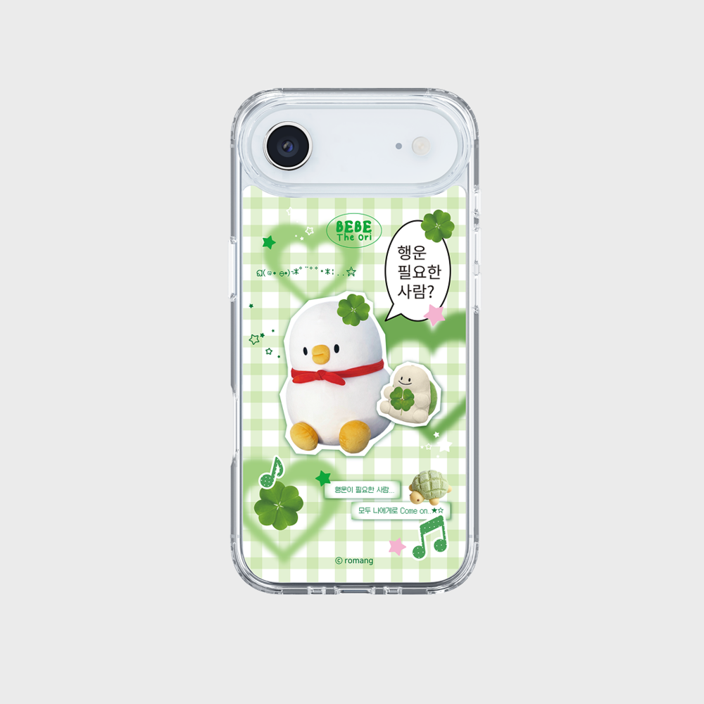 BEBE!Ori x SLBS - Bebe the Ori Lucky Bebe Check Clear Magnet Case (iPhone 17 Series)