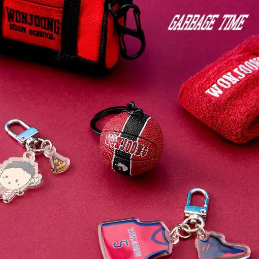 Garbage Time - Mini Basketball Keyring - Webtoon Friends - Keyring - Harumio
