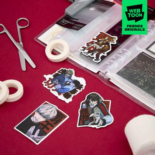 Study Group - Sticker Pack - Webtoon Friends - Sticker - Harumio