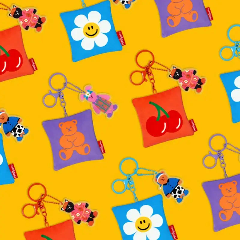 Wiggle Wiggle - Cushion Keyring - Wiggle Wiggle - Keyring - Harumio