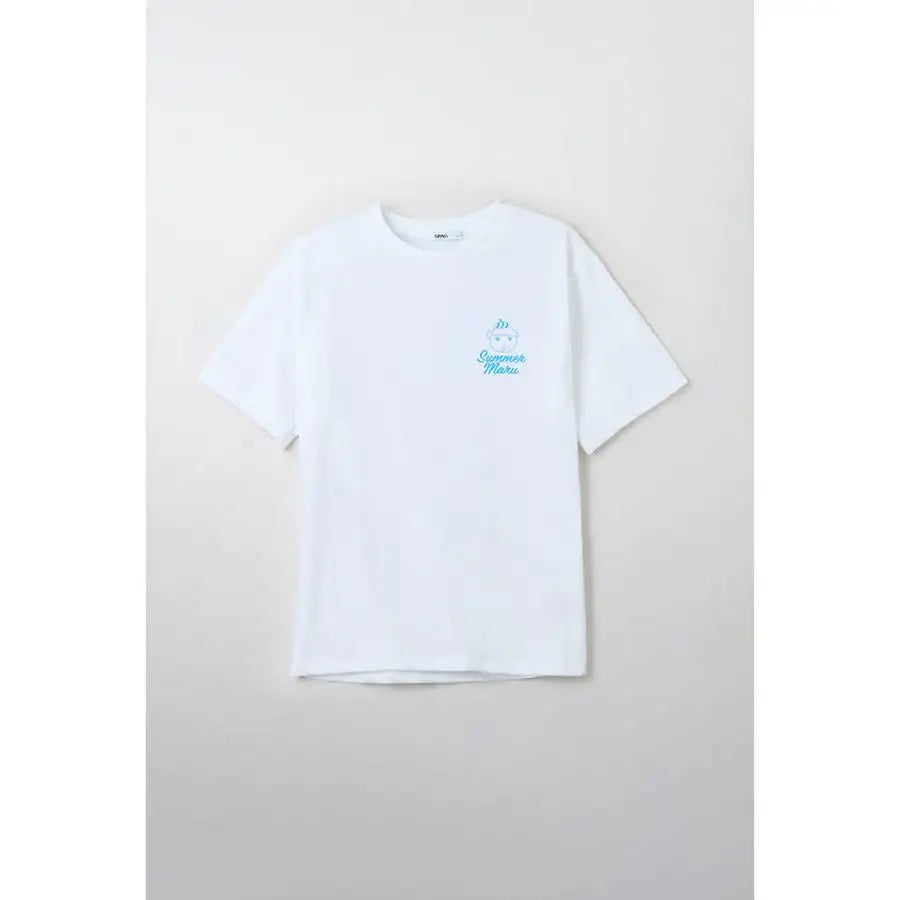 SPAO x Maru is a Puppy - Summer Maru Short Sleeve T-Shirt (Blue) - SPAO - T-Shirt - Harumio