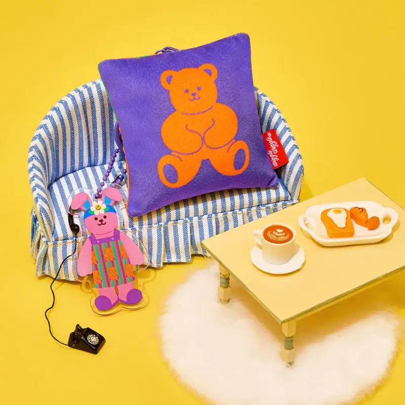 Wiggle Wiggle - Cushion Keyring - Wiggle Wiggle - Keyring - Harumio