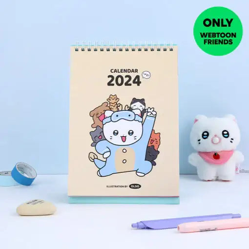 Meow Man - 2024 Calendar - Webtoon Friends - Calendar - Harumio