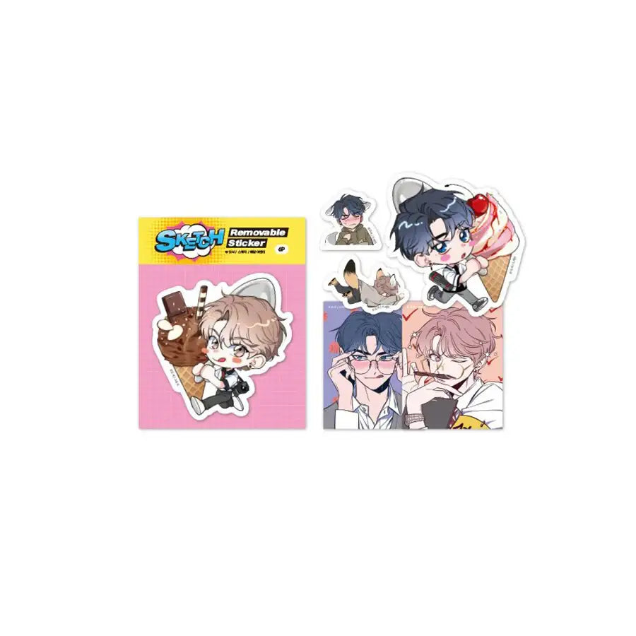 Sketch - Big Removable Sticker Set - Sketch - Home & Living, Accessories - Harumio