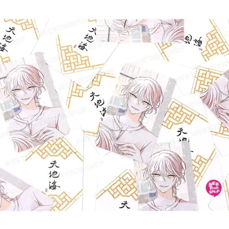Heaven And Earth - Photo Card + Heart Button (Random) - Webtoon Shop - Accessories - Harumio