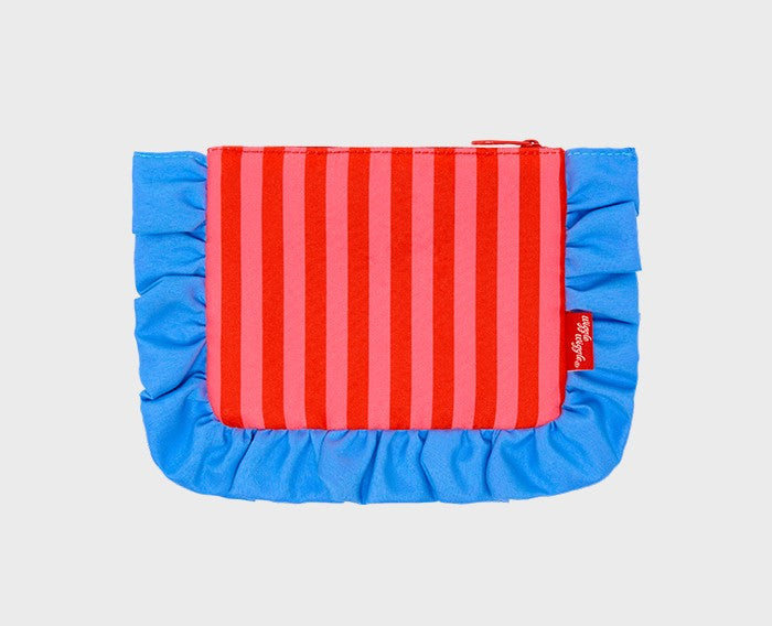 Wiggle Wiggle - Frilled Pouch (Lucky Puppy Blue Stripe)