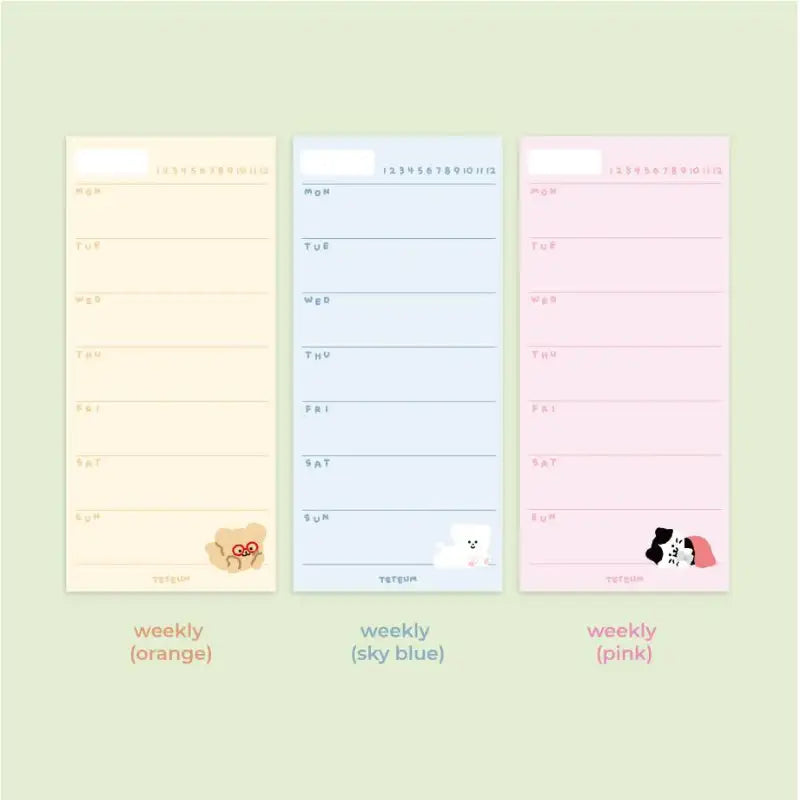 Teteum - Long Memo Pad 2 - Teteum - Stationery - Harumio