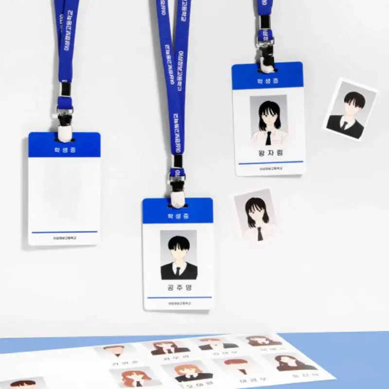 Love Revolution - Student ID Set - Webtoon Friends - Student ID Cards - Harumio