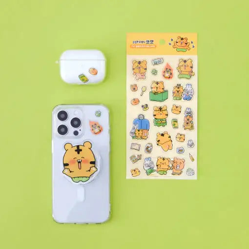 Coco the Timid Tiger - PVC Chubby Coco Deco Sticker - Webtoon Friends - Sticker - Harumio