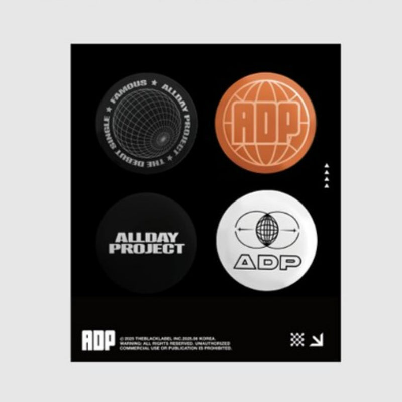 ALLDAY PROJECT - Pin Button Set - THEBLACKLABEL - Pin Button - Harumio