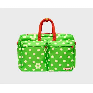 Wiggle Wiggle - Polka Dot Smile Green Multi Laptop Bag