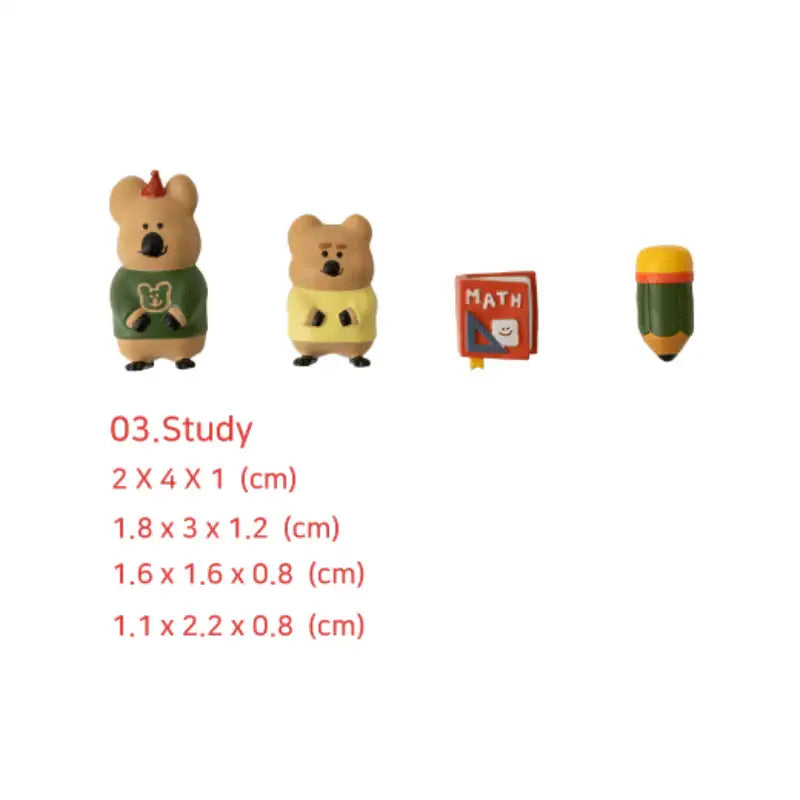 Dinotaeng - Quokka in School Magnet - Dinotaeng - Magnets - Harumio