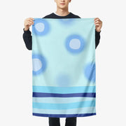 Luna Moon - Blue Vertical Soft Blanket - Marpple Shop - Blanket - Harumio