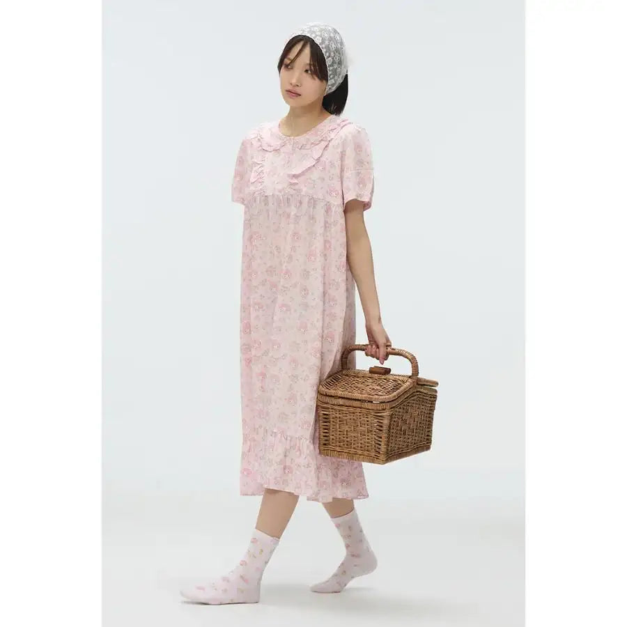 SPAO x My Melody - 50th Anniversary One Piece Pajamas - SPAO - Pajamas - Harumio