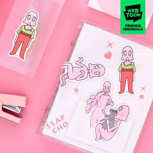 Ssabcho's Hardships - Sticker Pack - Webtoon Friends - Sticker - Harumio