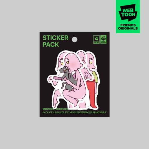 Ssabcho's Hardships - Sticker Pack - Webtoon Friends - Sticker - Harumio