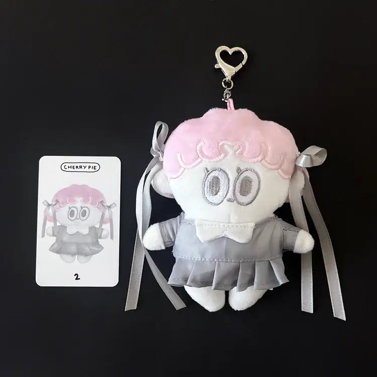 Standard Love Dance - LEEGONG Black Cherry Pie Doll Keyring - Line Friends Square - Keyring - Harumio