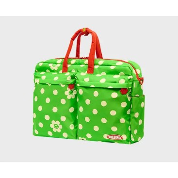 Wiggle Wiggle - Polka Dot Smile Green Multi Laptop Bag