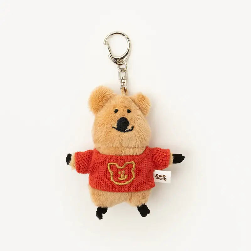 Dinotaeng - Quokka in School Flat fur keyring - Dinotaeng - Doll keyrings - Harumio