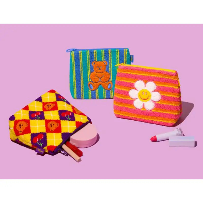 Wiggle Wiggle - Fleece Pouch - Wiggle Wiggle - Pouch Bag - Harumio