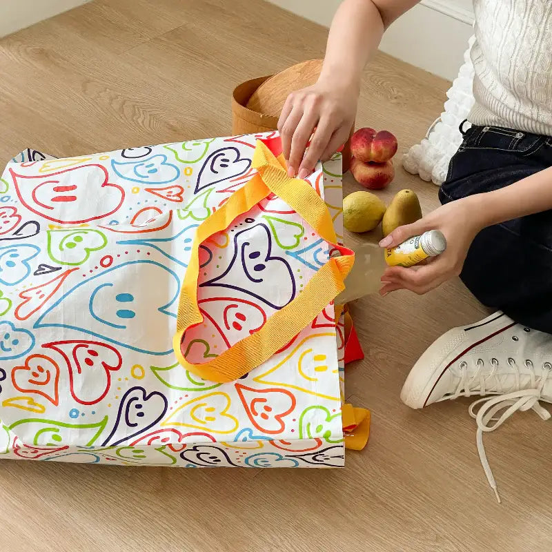 SALDA - Smiley Shopping Basket - SALDA - Bags - Harumio