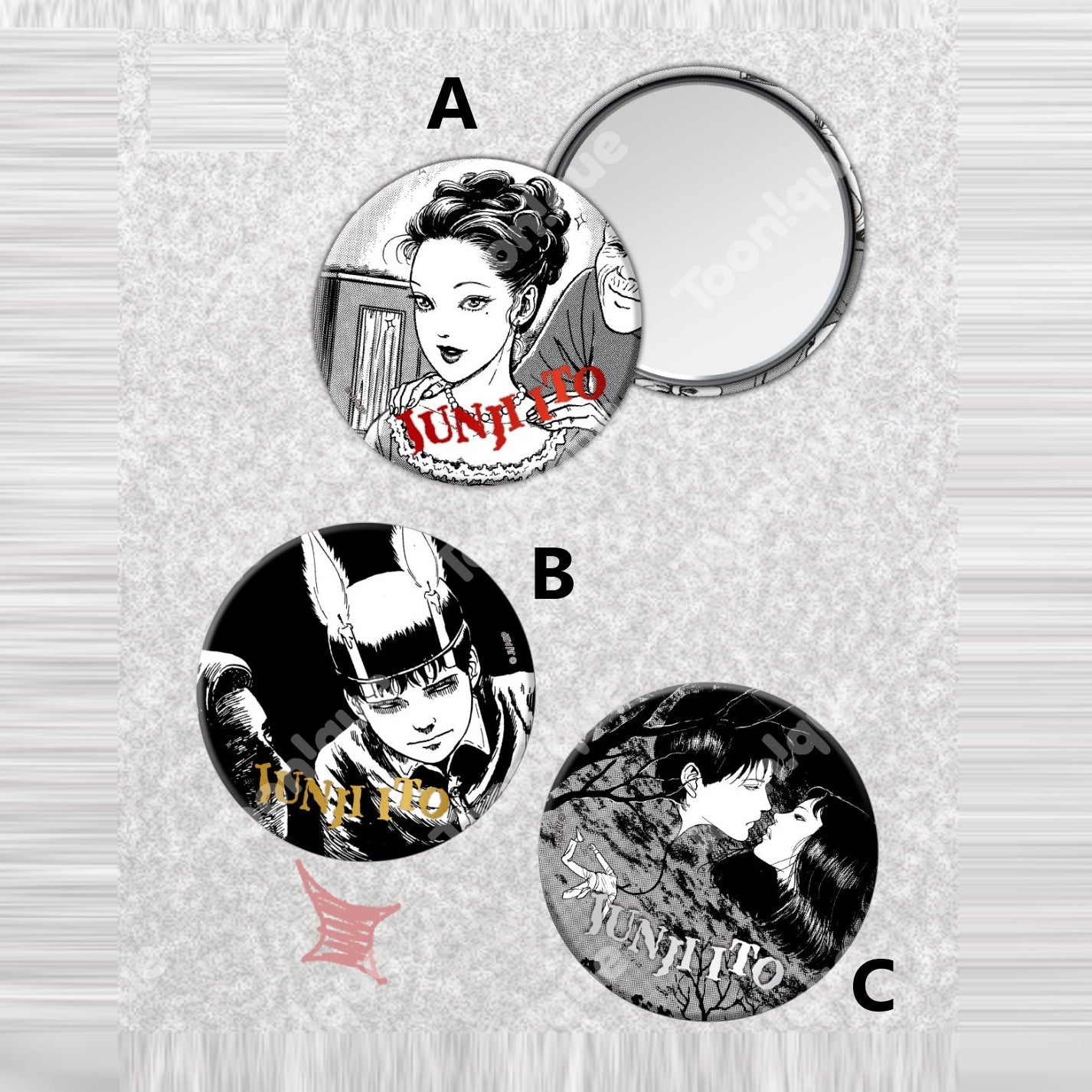 Junji Ito x Toonique - Hand Mirror - Toonique - Hand Mirror - Harumio