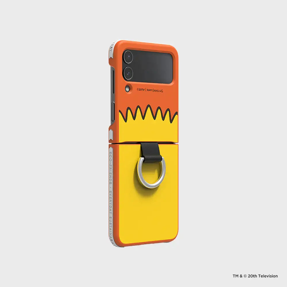 SLBS - EcoFriends Bart Simpson Cover with Ring (Galaxy Z Flip4) - SLBS - Home & Living, Accessories - Harumio
