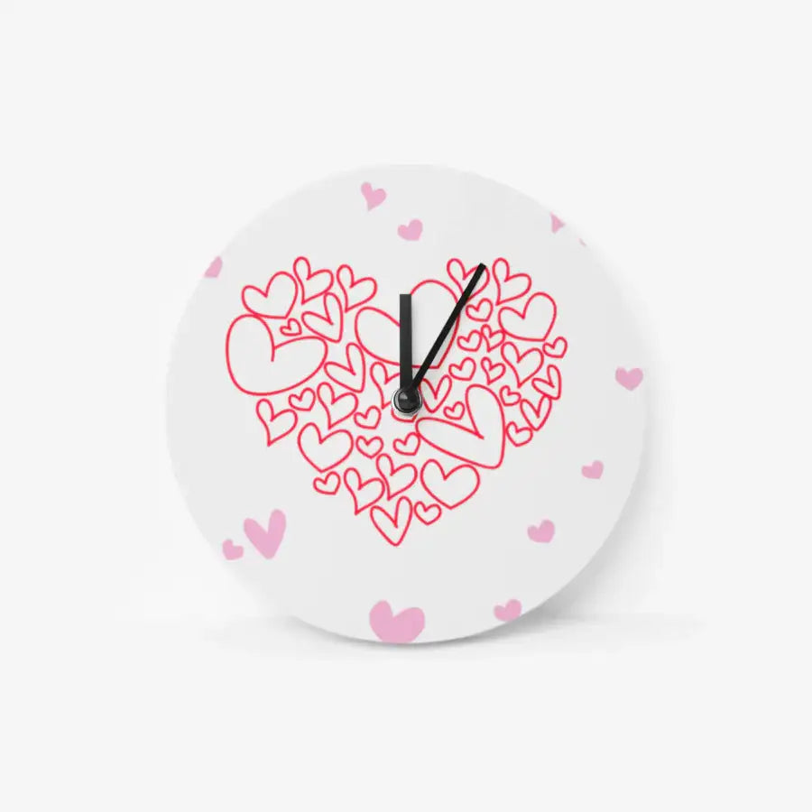 Gold Venus - Tick Tock Heart Chromalux Round Clock - Marpple Shop - Clock - Harumio