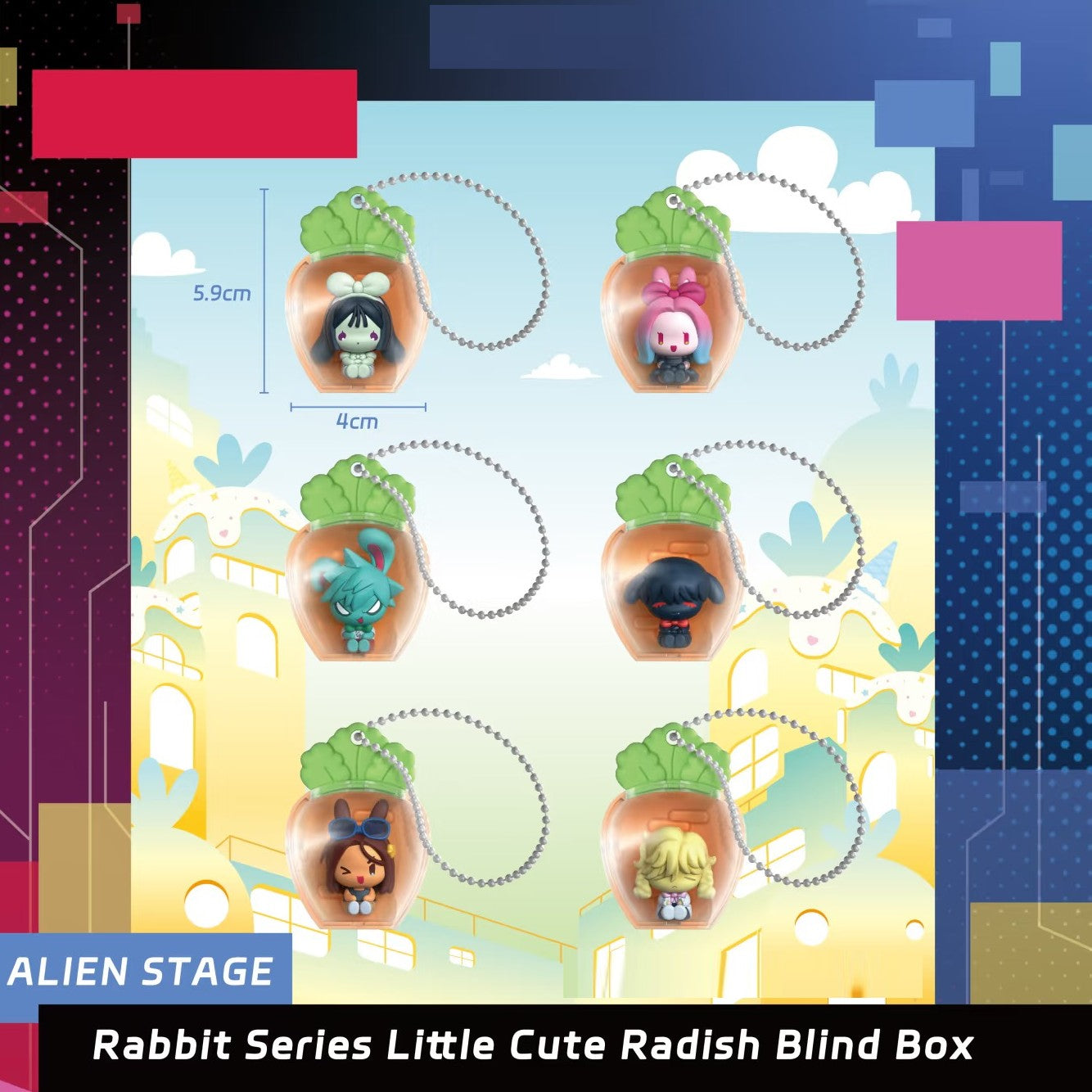 Alien Stage Rabbit Series Little Cute Radish Blind Box – Harumio