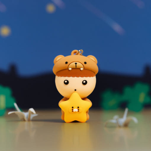 Maru Is a Puppy x Kakao Friends - Maru LED Figure Keyring