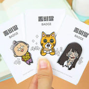 My Daughter Is a Zombie - Badge - Webtoon Friends - Accessories - Harumio