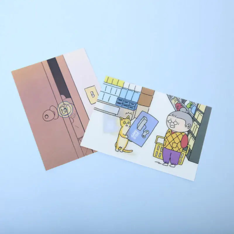 My Daughter Is a Zombie - Lenticular Mini Postcard - Webtoon Friends - Postcards - Harumio