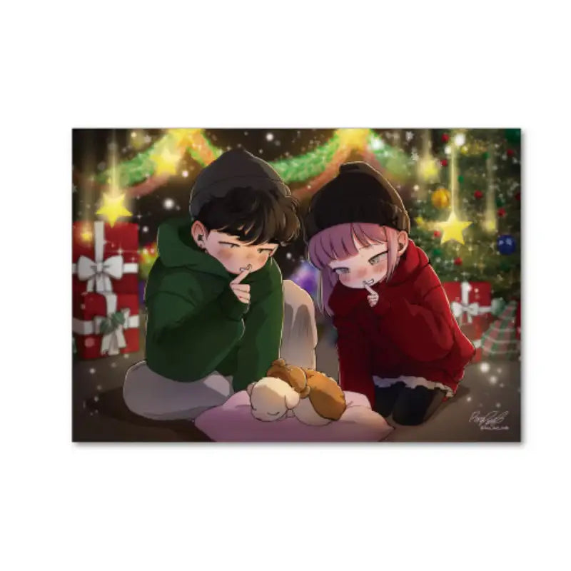 Lang Lang Couple - Winter Postcard - ARTRANK - Postcards - Harumio