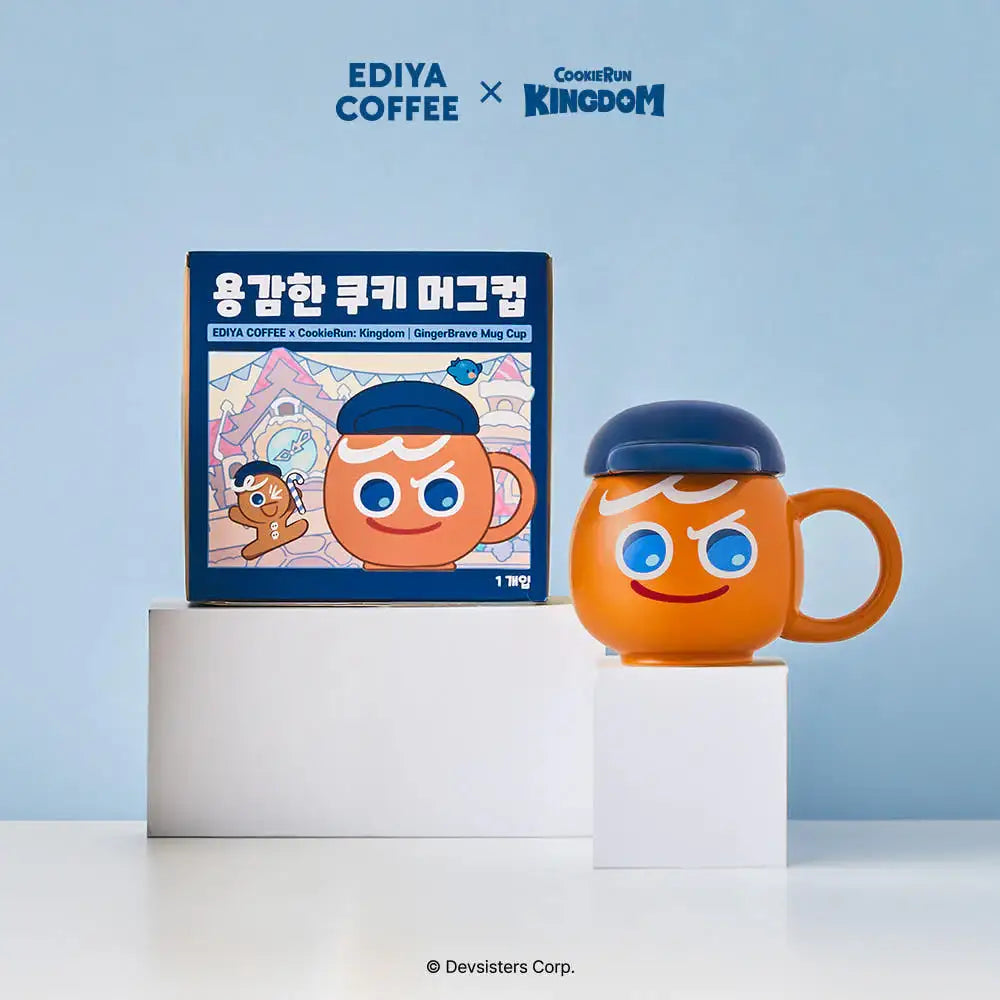 Ediya Coffee x Cookie Run : Kingdom - Brave Cookie Mug - Cookie Run - Mug - Harumio