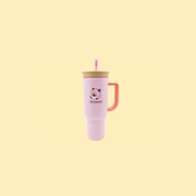 MapleStory 21st Anniversary: Maple Adventure Camp - 40 Oz Tumbler Bottle (Pink Bean)