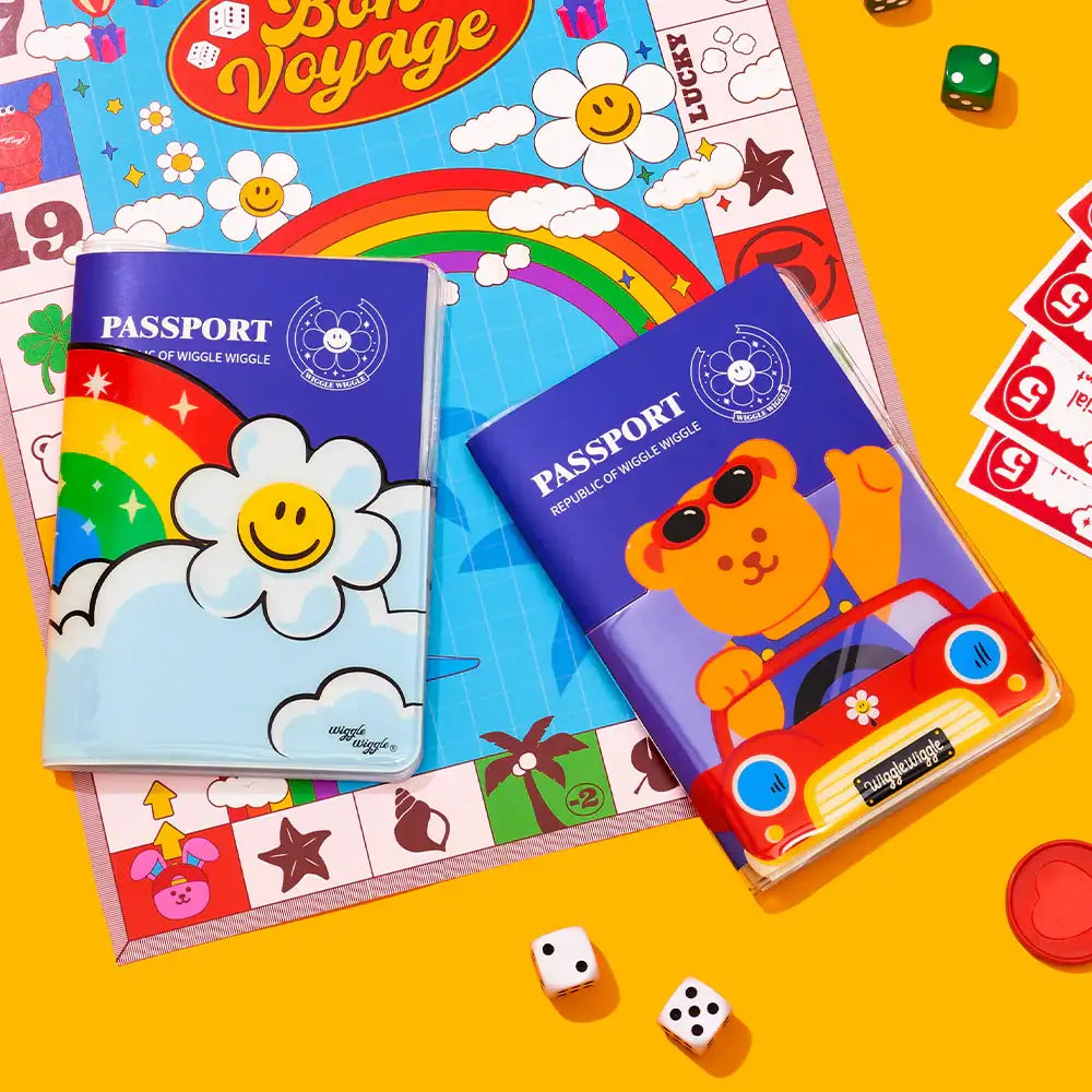 Wiggle Wiggle - Pocket Passport Case - Wiggle Wiggle - Passport Case - Harumio