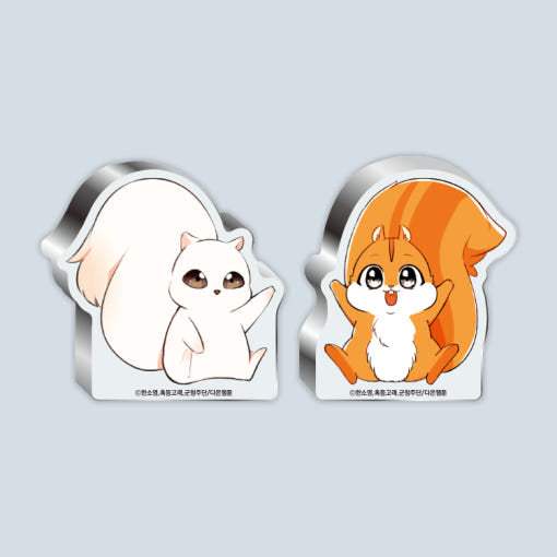 Baby Squirrel is Good at Everything - Seolpung & Beaty Mini Acrylic Set - Daon Webtoon Store - Acrylic Block - Harumio