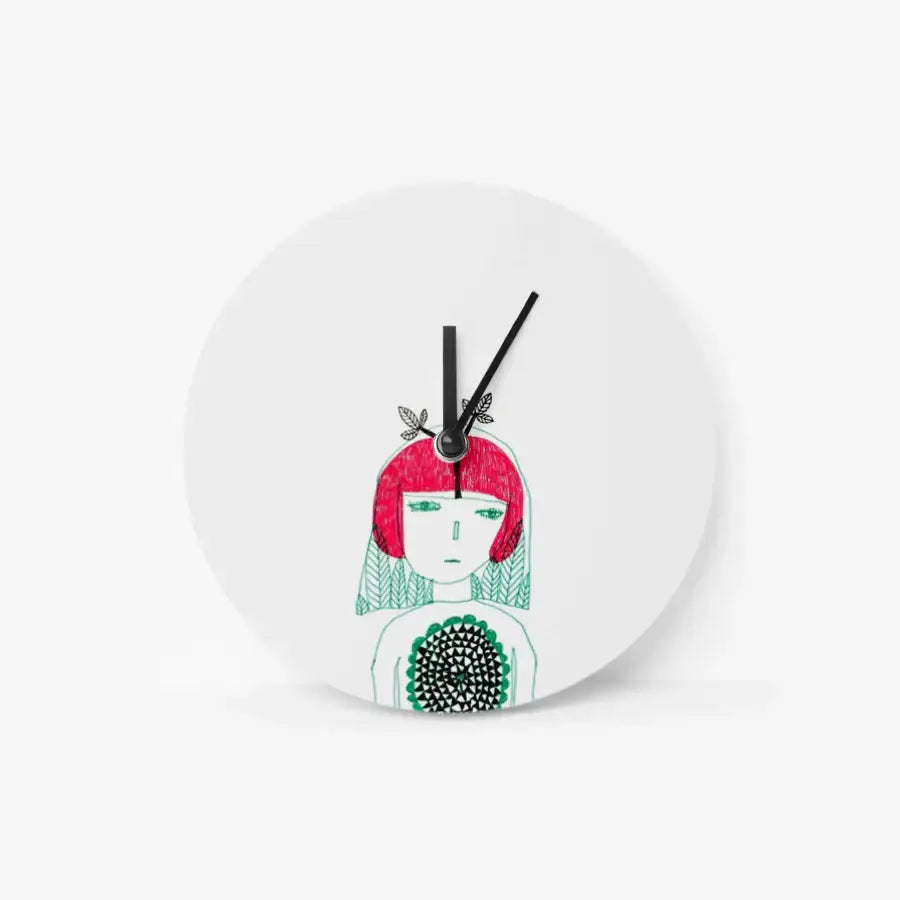 Sadhaart - A Little Gloomy Day Chromalux Round Clock - Marpple Shop - Clock - Harumio
