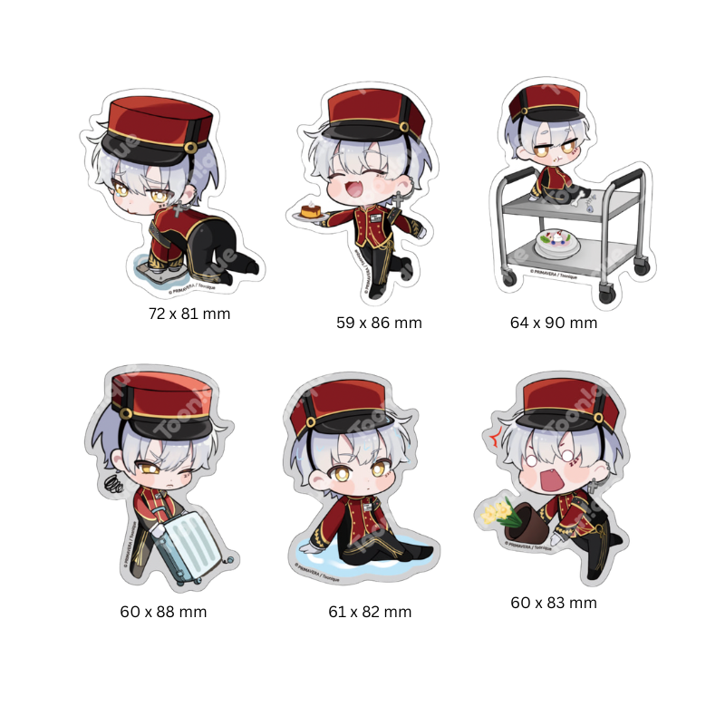 Psycode Oversleep & Yeon-i x Toonique - Removable Sticker Set