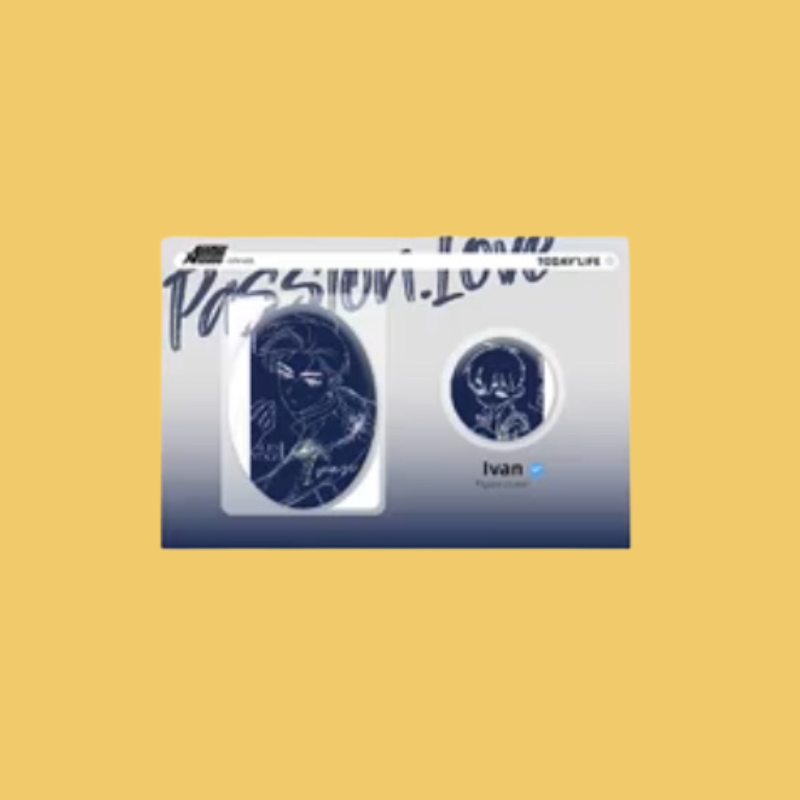 Alien Stage Passion Series - Line Art Irregular Badge Set