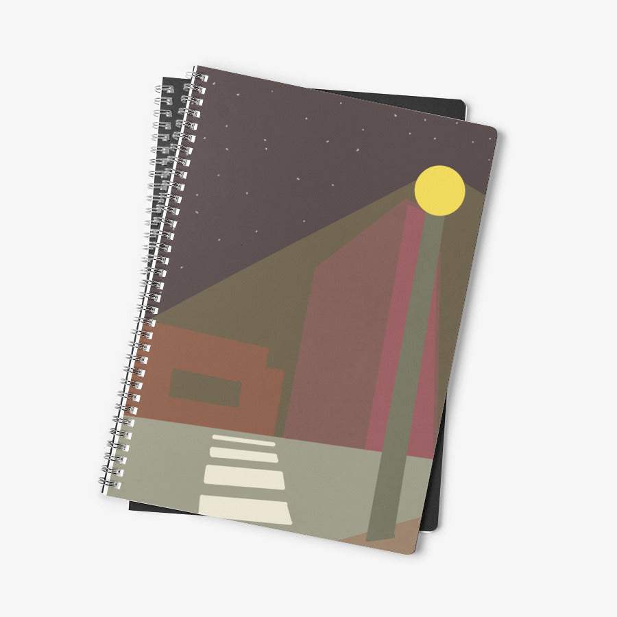 Eun Dam Bi - Night Time Cross Walk A4 Spring Notebook - Marpple Shop - Notebook - Harumio