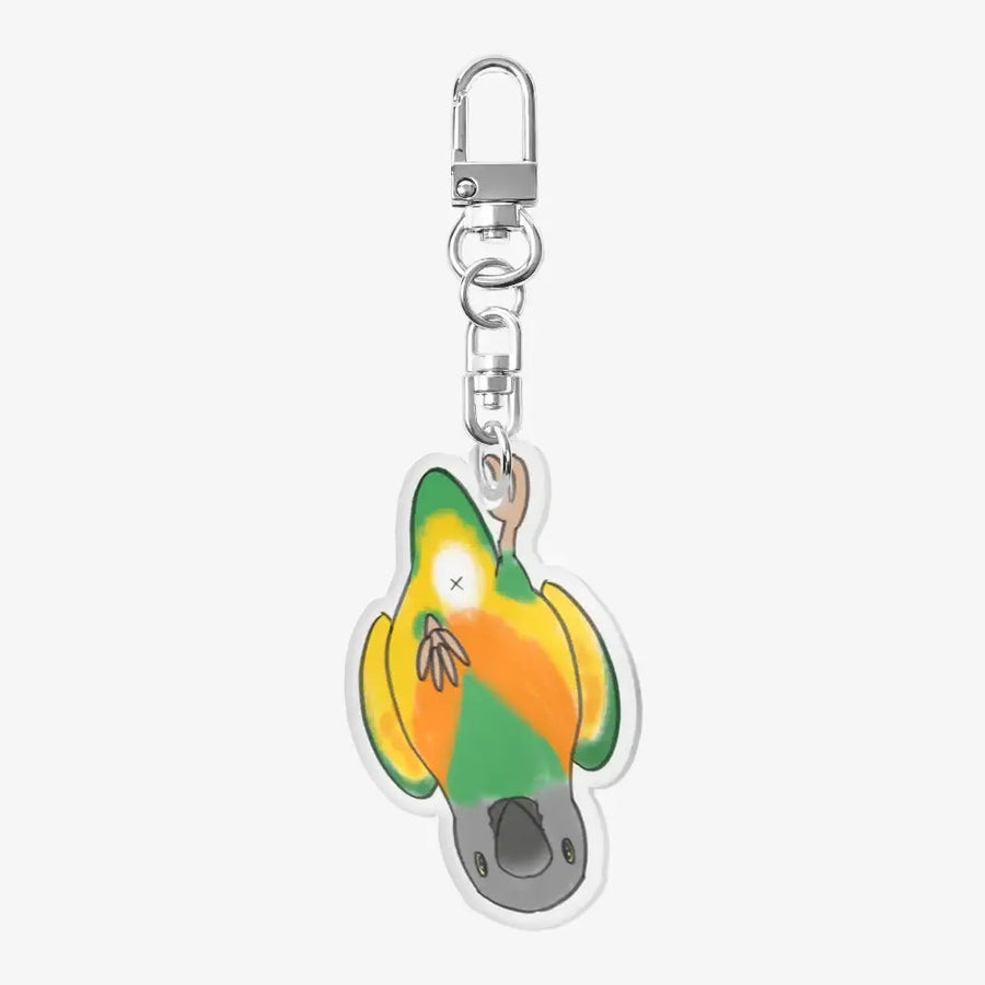 Instantrice Butler - Parrot Sunflower Acrylic Keyring - Marpple Shop - Keyring - Harumio