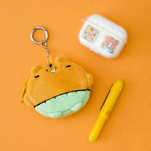 Coco the Timid Tiger - Mini Pouch Keyring - Webtoon Friends - pouch keyring - Harumio