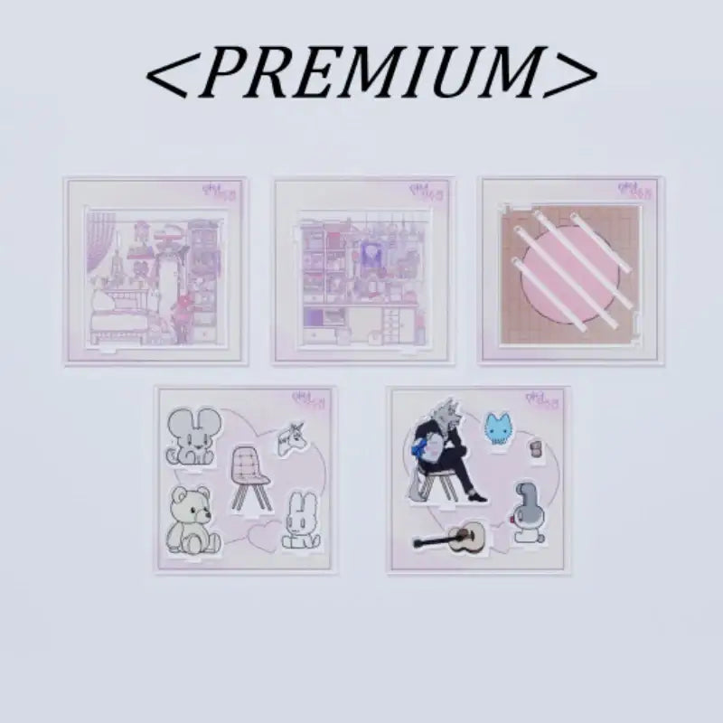 Hello, My Collection - Acrylic Room Diorama - Webtoon Friends - Acrylic Stand - Harumio