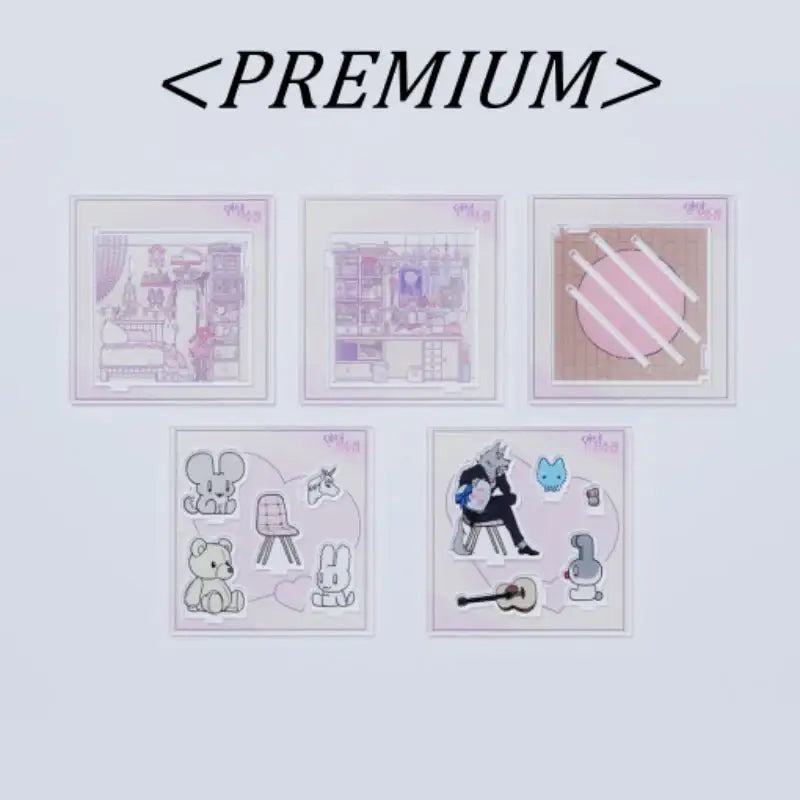 Webtoon Friends - Acrylic Room Diorama - Webtoon Friends - Acrylic Stand - Harumio
