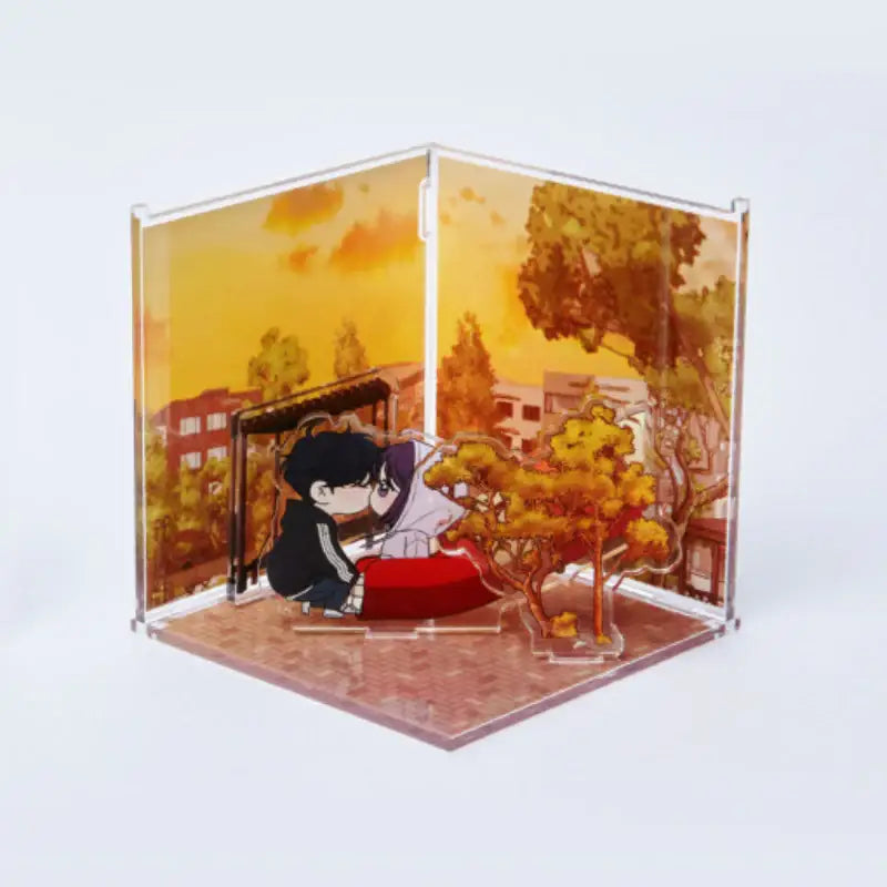 Operation: True Love - Acrylic Room Diorama - Webtoon Friends - Acrylic Stand - Harumio