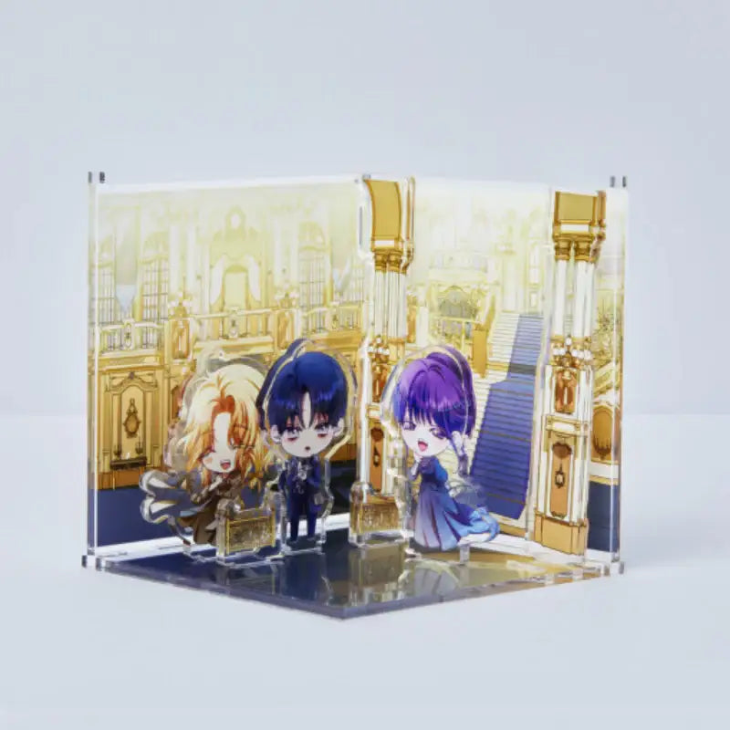 Your Throne - Acrylic Room Diorama - Webtoon Friends - Acrylic Stand - Harumio