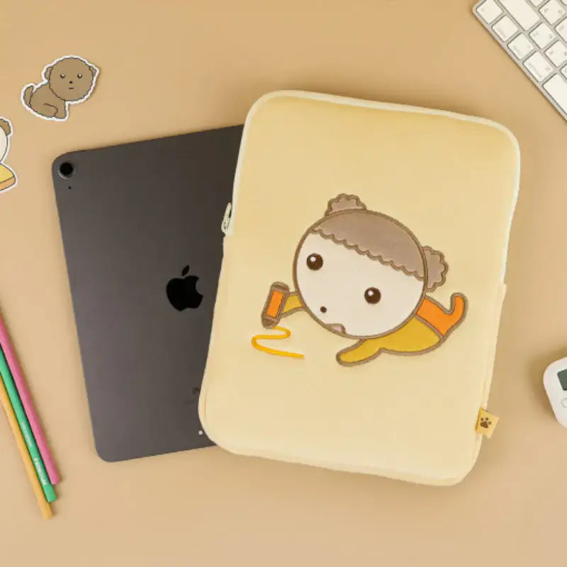 Maru Is a Puppy - Tablet Pouch - Webtoon Friends - Tablet Pouch - Harumio